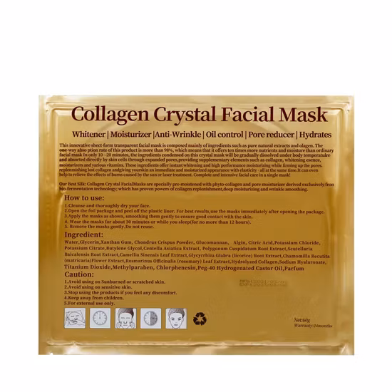 Wholesale Cosmetics Vitamin C Besting Selling Collagen Whitening Face Care Mask